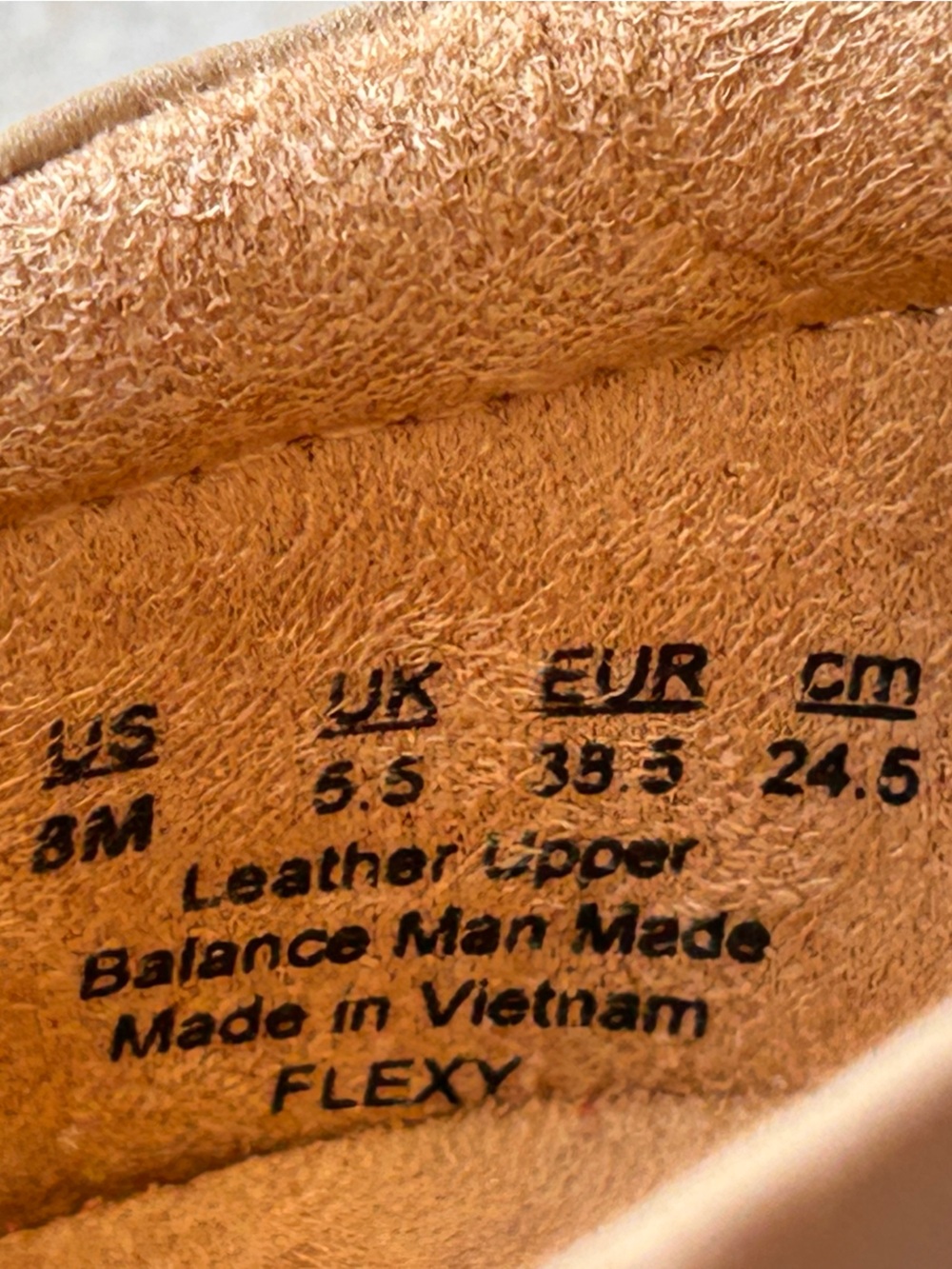 NWOT NATURALIZER “Flexy”s8 nude/Tan Leather Ballet Flats-Slip-On Comfort-MSRP$70 - Picture 3 of 9